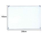 日通牌雙面磁性鋁邊白板  (100Hx200W)cm